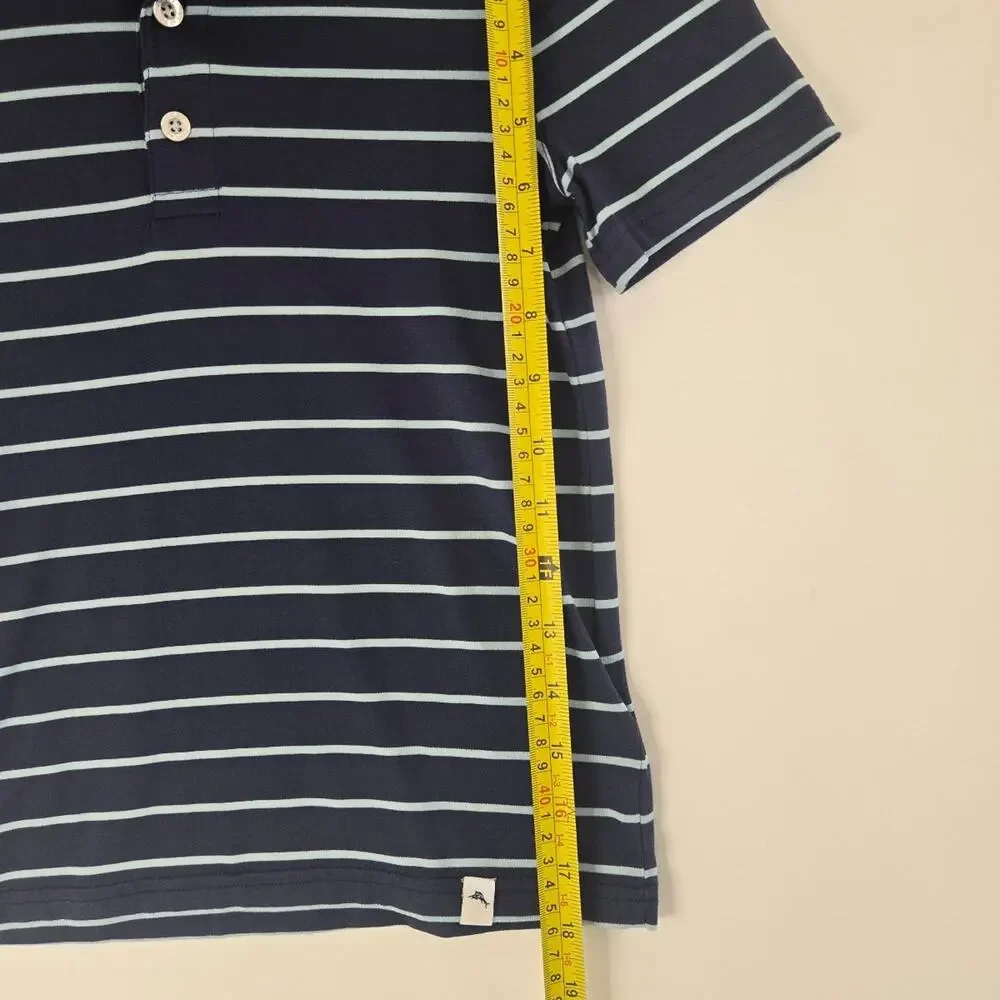 Tommy Bahama Boys Striped Short Sleeve Polo Shirt – Pre-Owned, Size Small 5/6